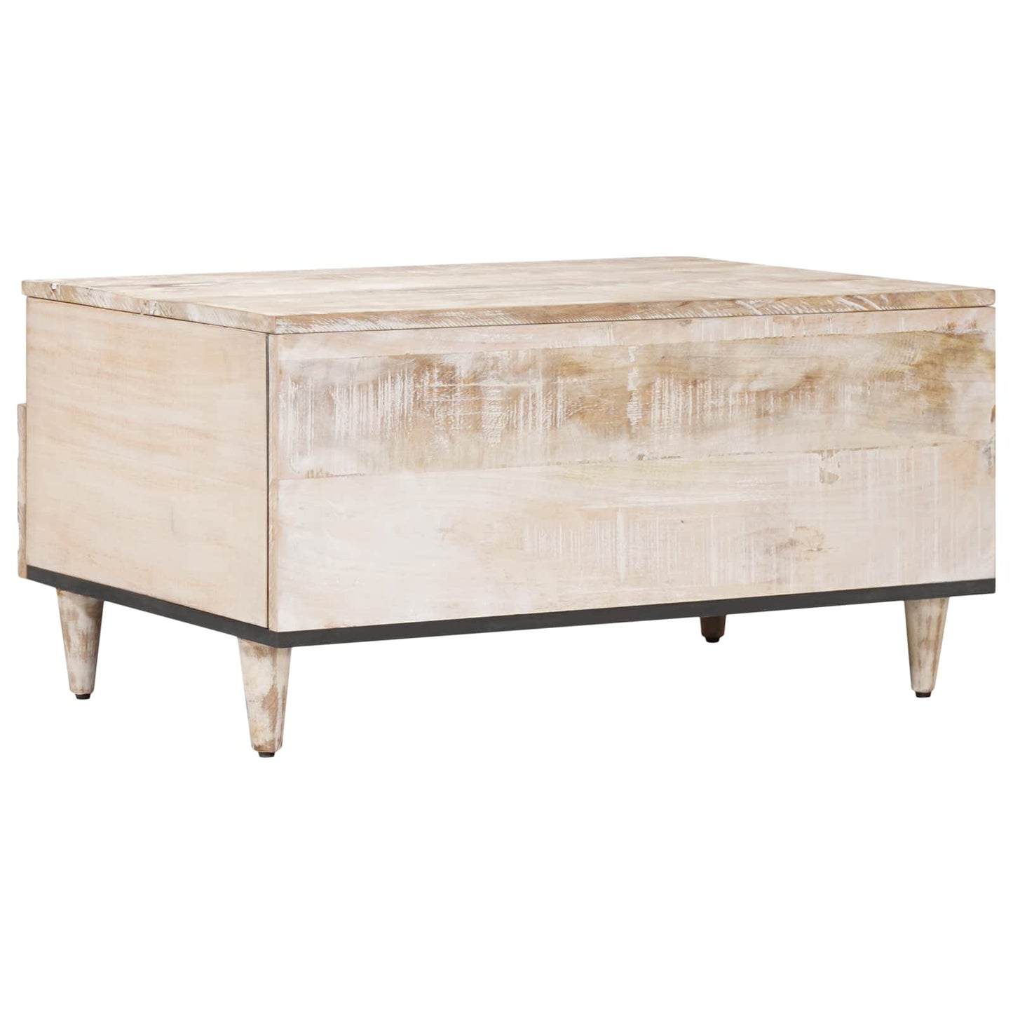Tavolino da salotto con cassetto Bianco 80 x 54 x 40 cm