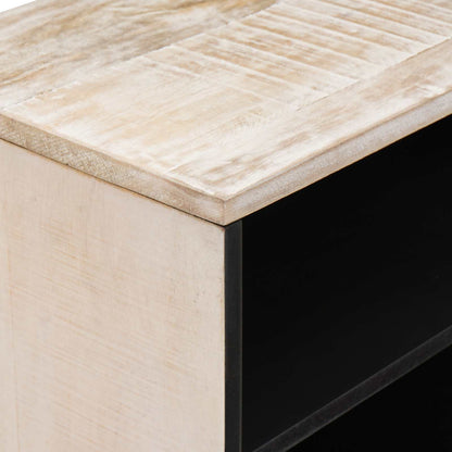 Mobile TV Bianco 80 x 31,5 x 46 cm Legno di mango massello | homemem39
