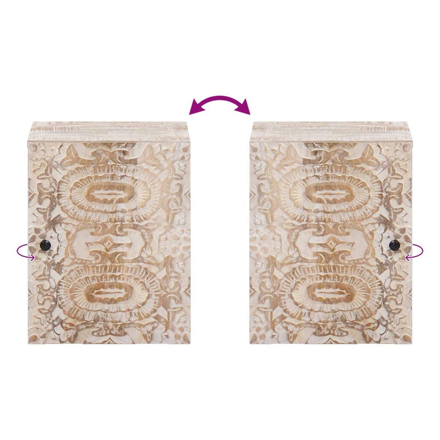 Mobile Appeso da Bagno con porta Bianco 38 x 33,5 x 48 cm | homemem39