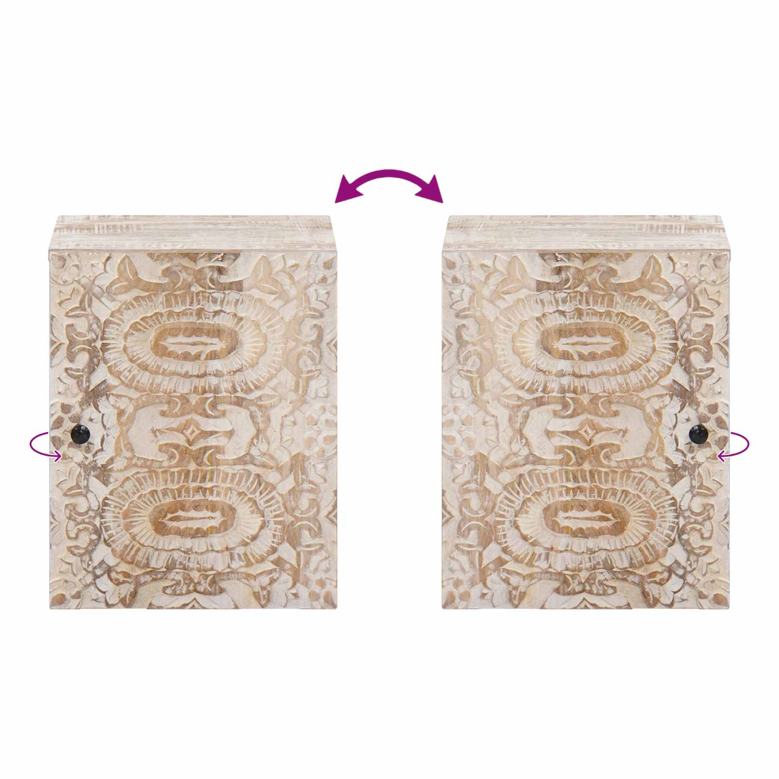 Mobile Appeso da Bagno con porta Bianco 38 x 33,5 x 48 cm | homemem39