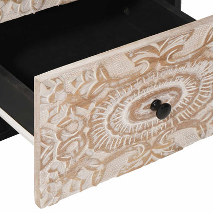 Credenza Bianco 40 x 33,5 x 75 cm Legno di mango massello | homemem39