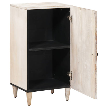 Credenza Bianco 40 x 33,5 x 75 cm Legno di mango massello | homemem39