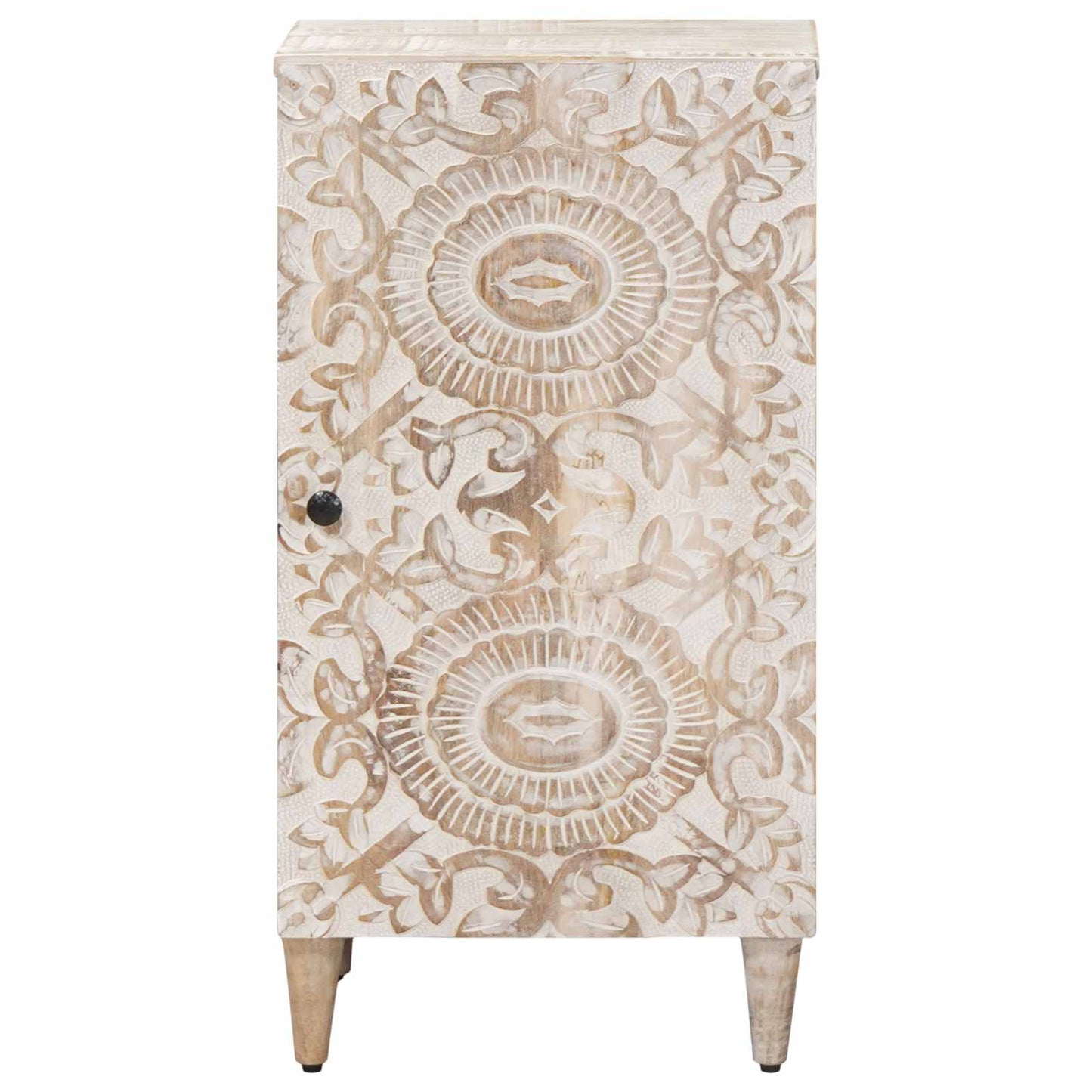 Credenza Bianco 40 x 33,5 x 75 cm Legno di mango massello | homemem39