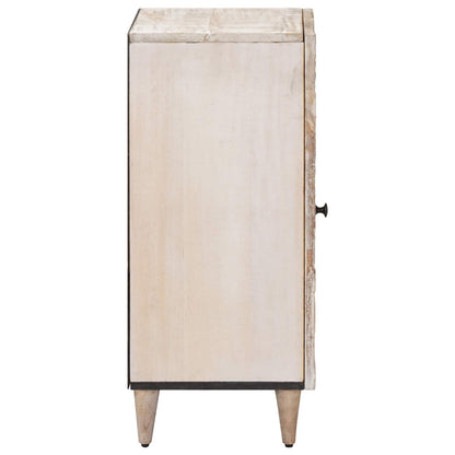 Credenza Bianco 40 x 33,5 x 75 cm Legno di mango massello | homemem39