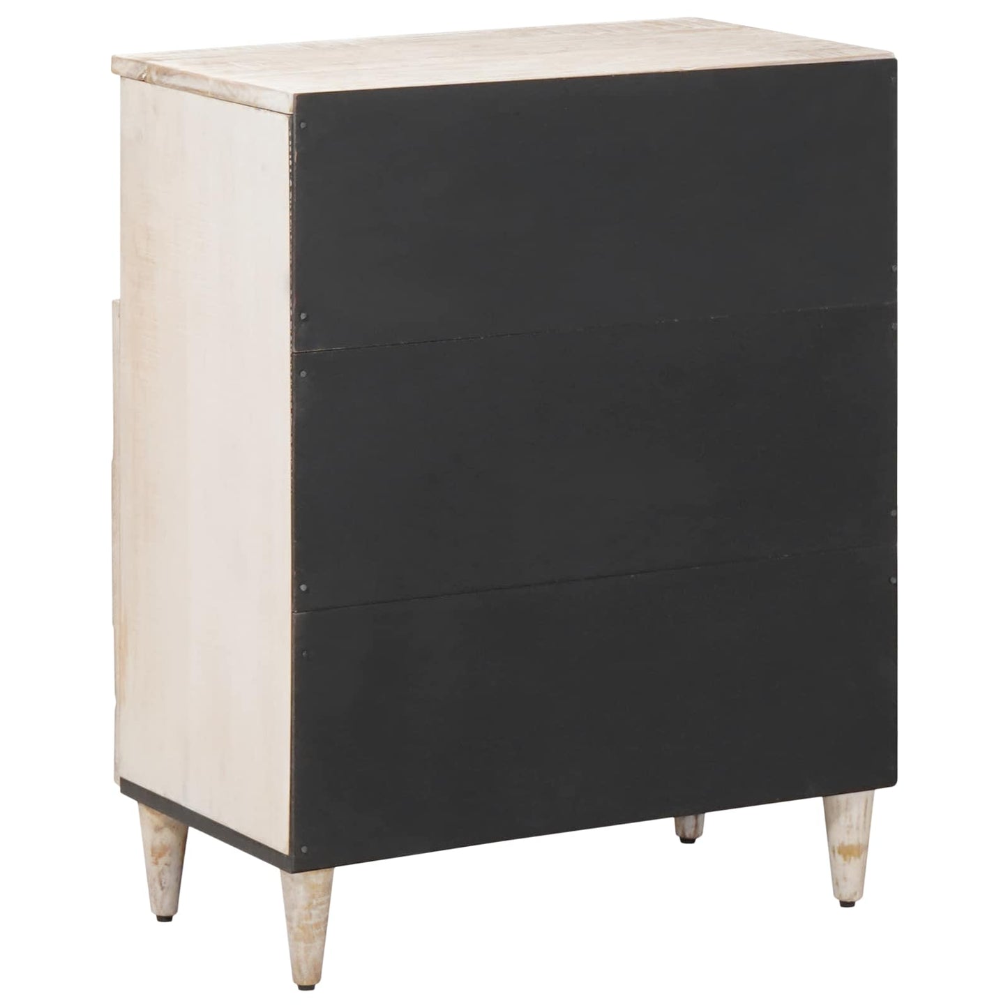Credenza Bianco 60 x 33,5 x 75 cm Legno di mango massello | homemem39