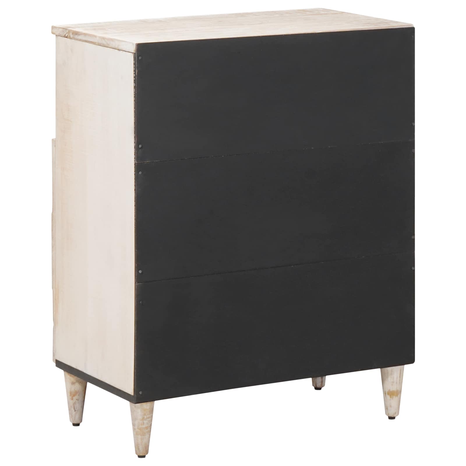Credenza Bianco 60 x 33,5 x 75 cm Legno di mango massello | homemem39