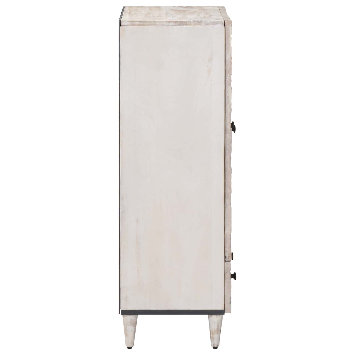 Mobile Alto Bianco 60 x 33,5 x 100 cm Legno di mango massello | homemem39