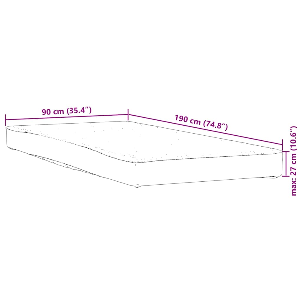Coprimaterasso Bianco 90x190 cm Impermeabile | homemem39