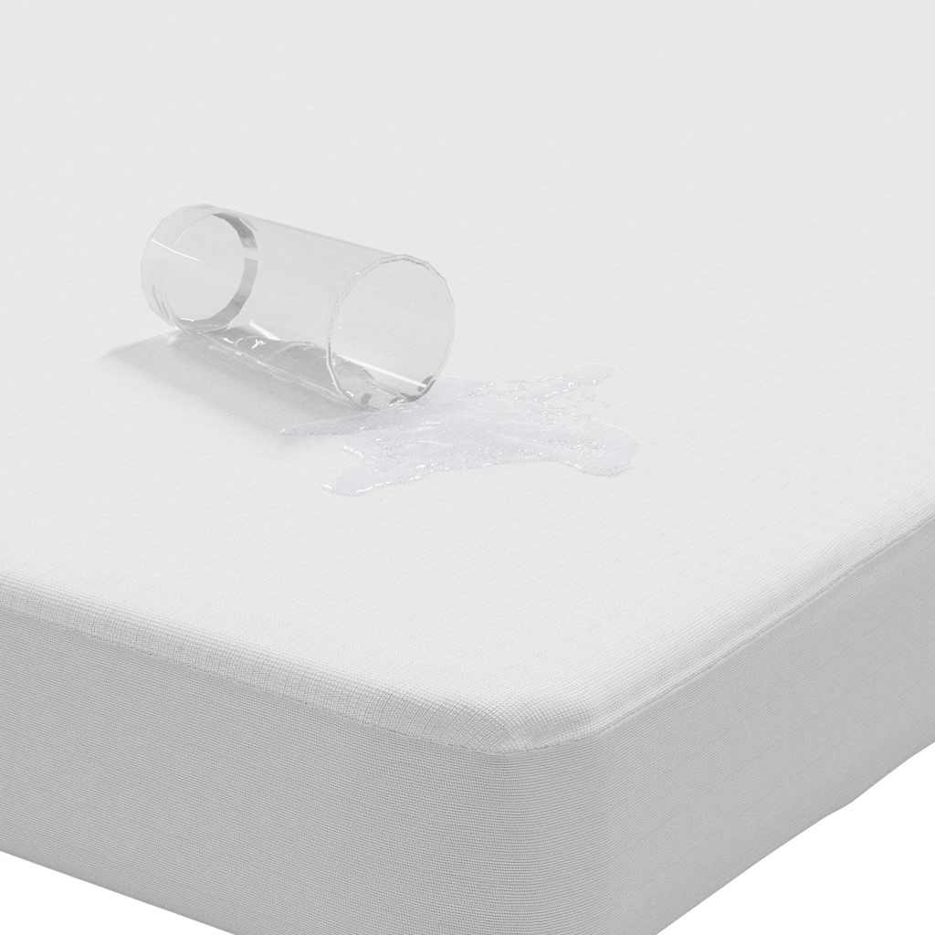 Coprimaterasso Bianco 200x200 cm Impermeabile