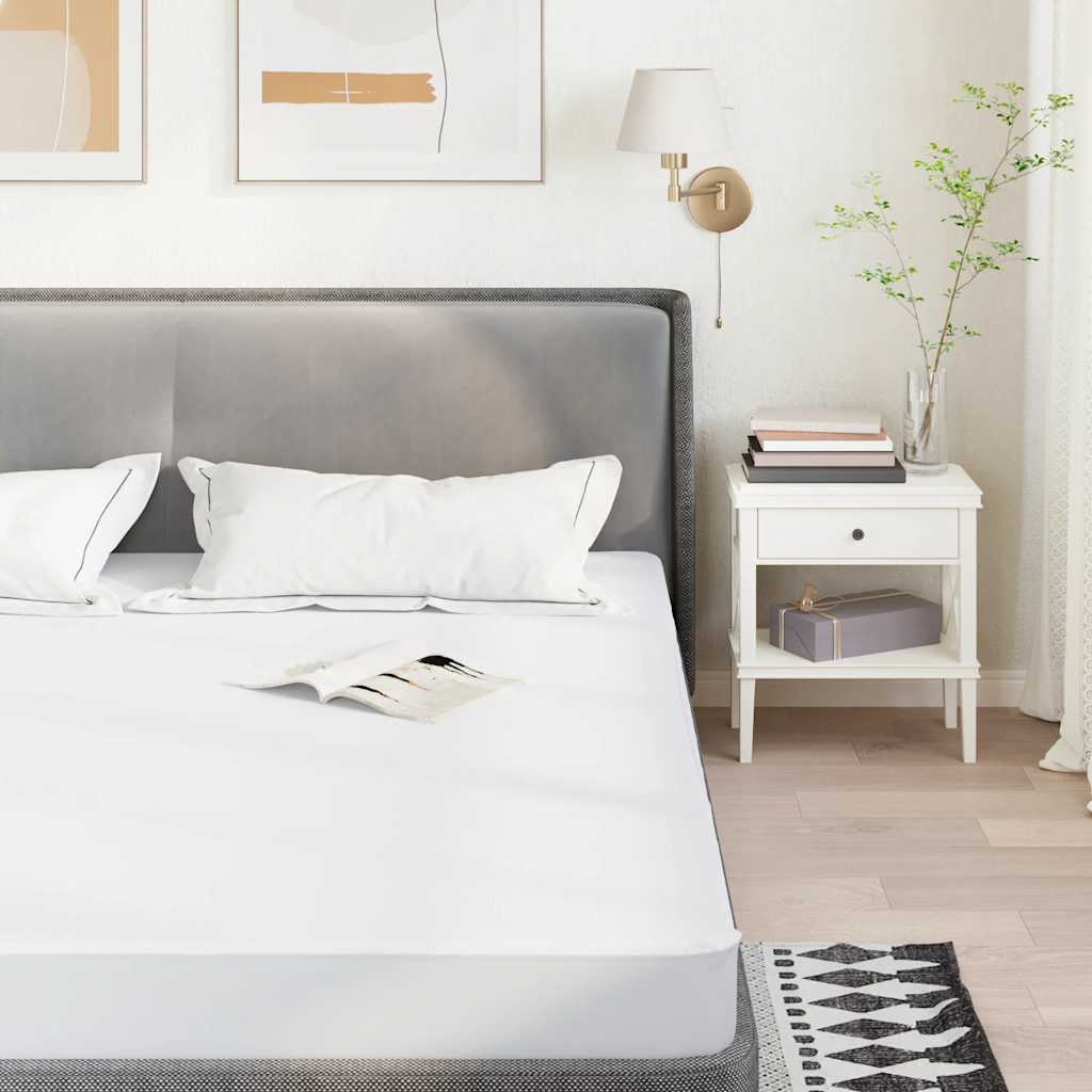 Coprimaterasso Bianco 100x220 cm Impermeabile | homemem39