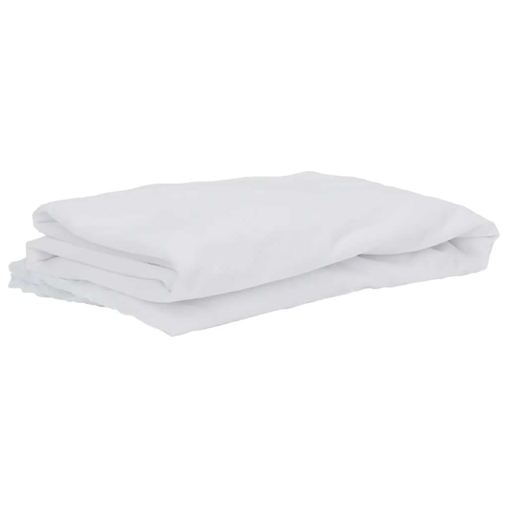 Coprimaterasso Bianco 160x220 cm Impermeabile