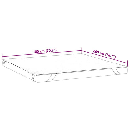 Coprimaterasso Bianco 180x200 cm Impermeabile