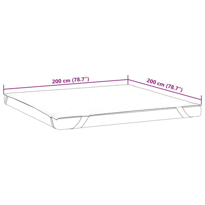 Coprimaterasso Bianco 200x200 cm Impermeabile