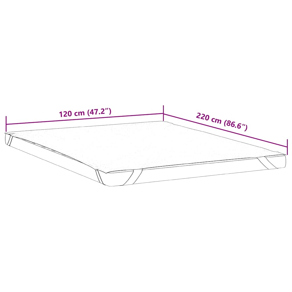 Coprimaterasso Bianco 120x220 cm Impermeabile