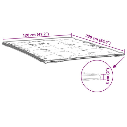 Coprimaterasso Bianco 120x220 cm