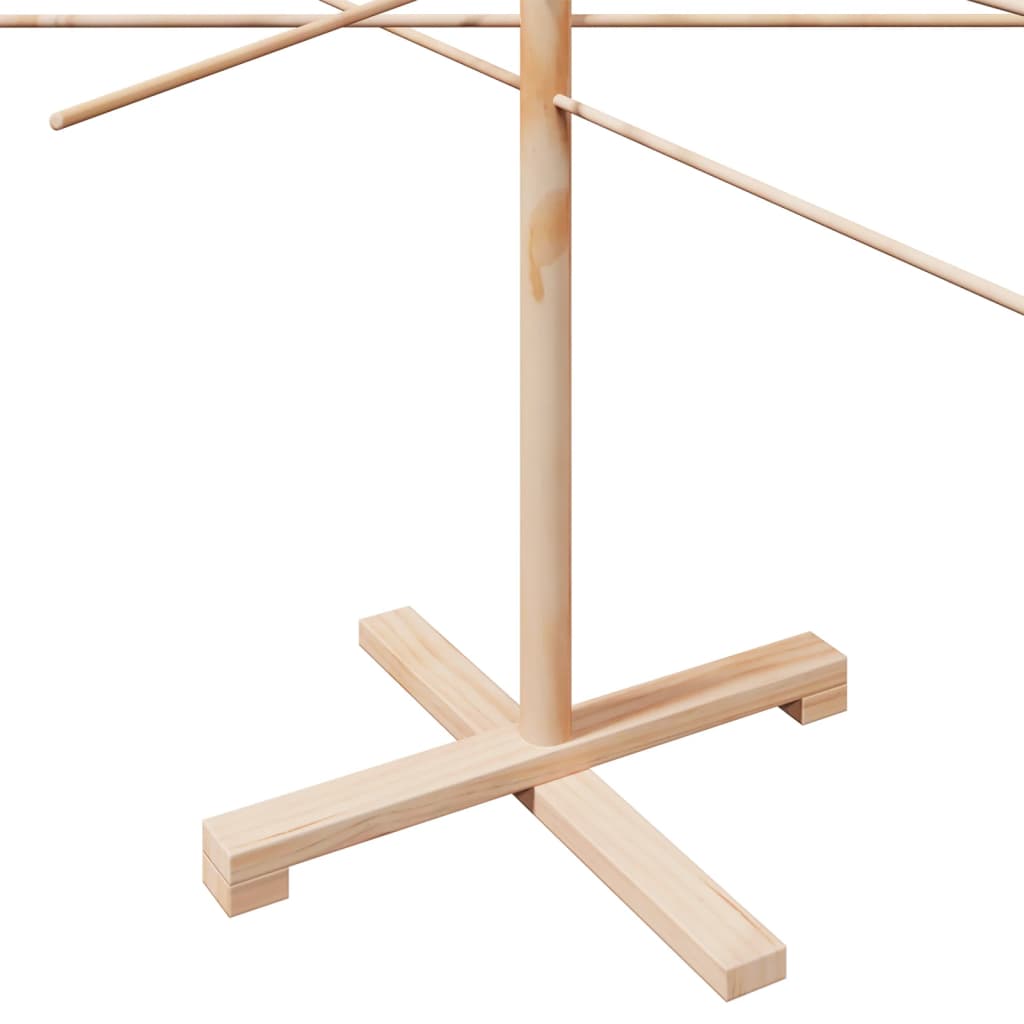 Albero di Natale Decorativo in Legno 210 cm Legno Massello Pino