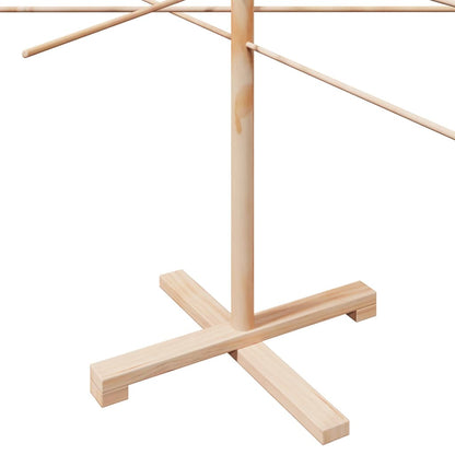 Albero di Natale Decorativo in Legno 210 cm Legno Massello Pino