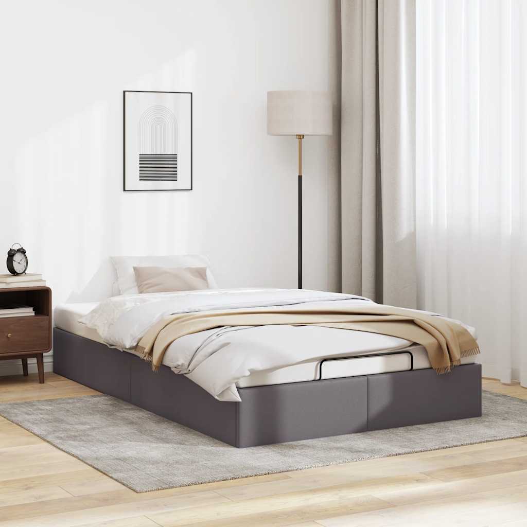 Struttura Letto Pouf senza Materasso 120x190 cm Similpelle | homemem39