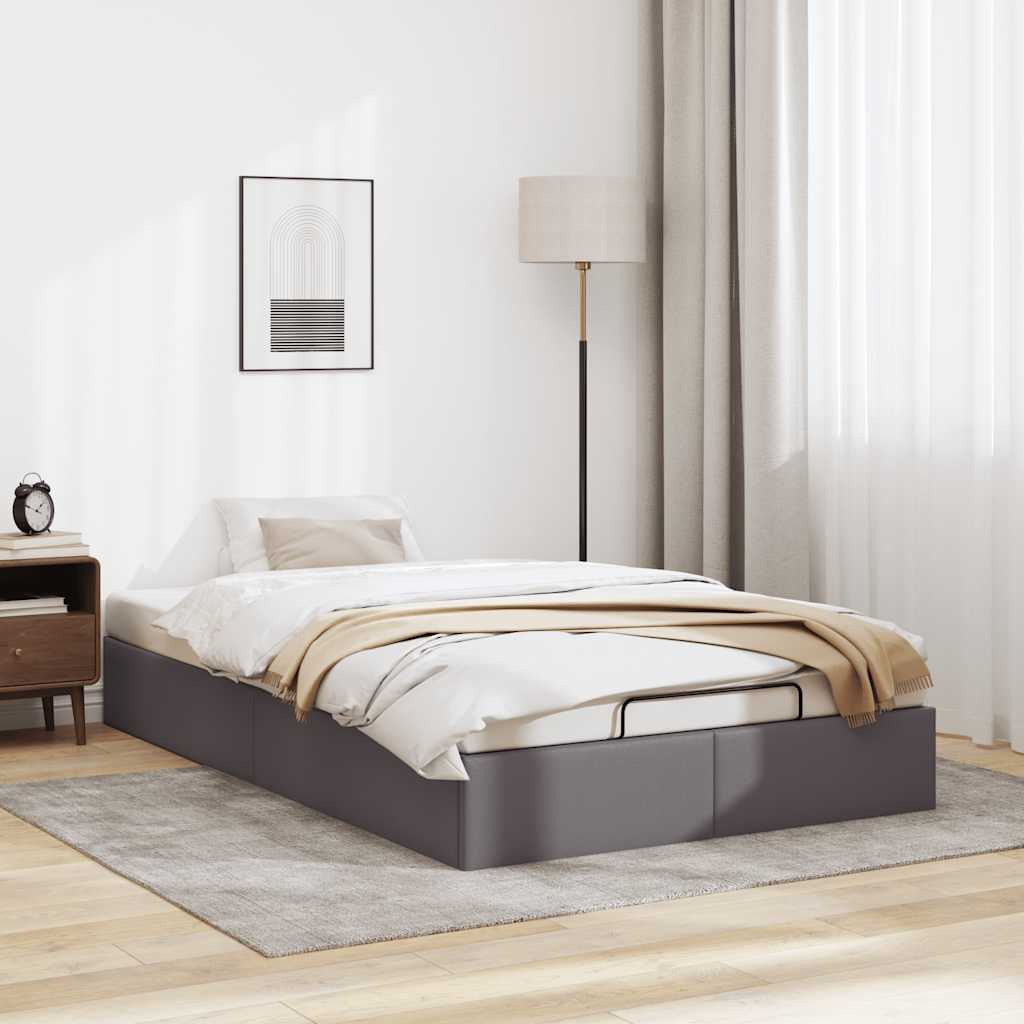 Struttura Letto Pouf senza Materasso 120x200 cm Similpelle