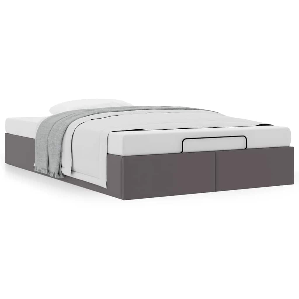 Struttura Letto Pouf senza Materasso 120x200 cm Similpelle