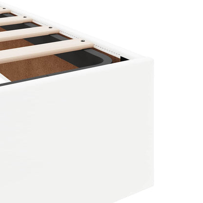 Struttura Letto Pouf senza Materasso Bianco 140x190 cm