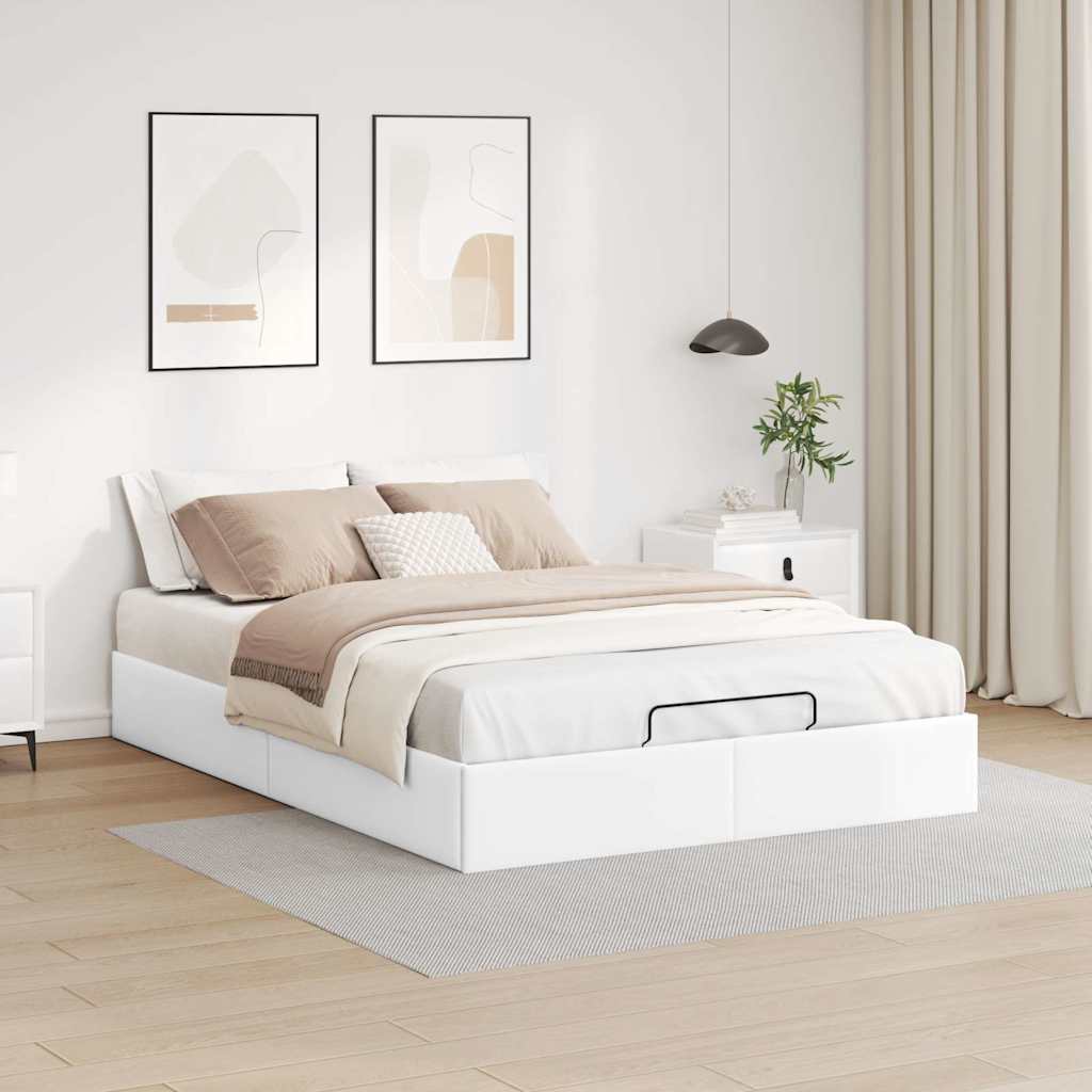 Struttura Letto Pouf senza Materasso 140x200 cm Similpelle | homemem39