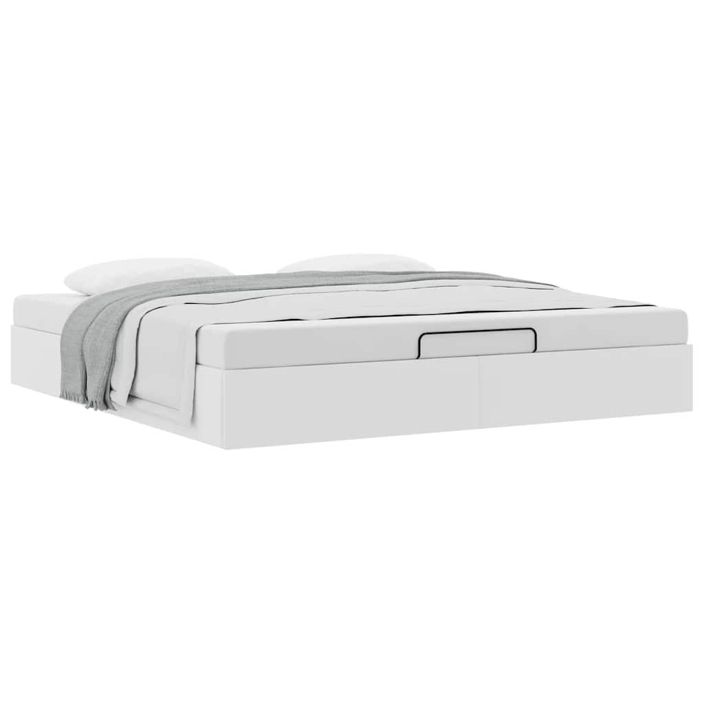 Struttura Letto Pouf senza Materasso 180x200 cm Similpelle | homemem39
