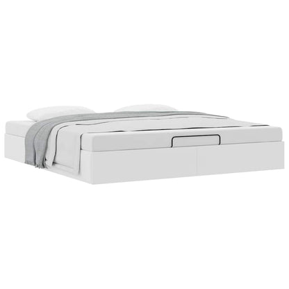 Struttura Letto Pouf senza Materasso 200x200 cm Similpelle | homemem39