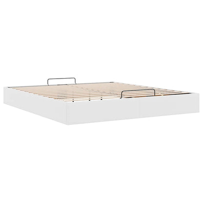 Struttura Letto Pouf senza Materasso 200x200 cm Similpelle | homemem39