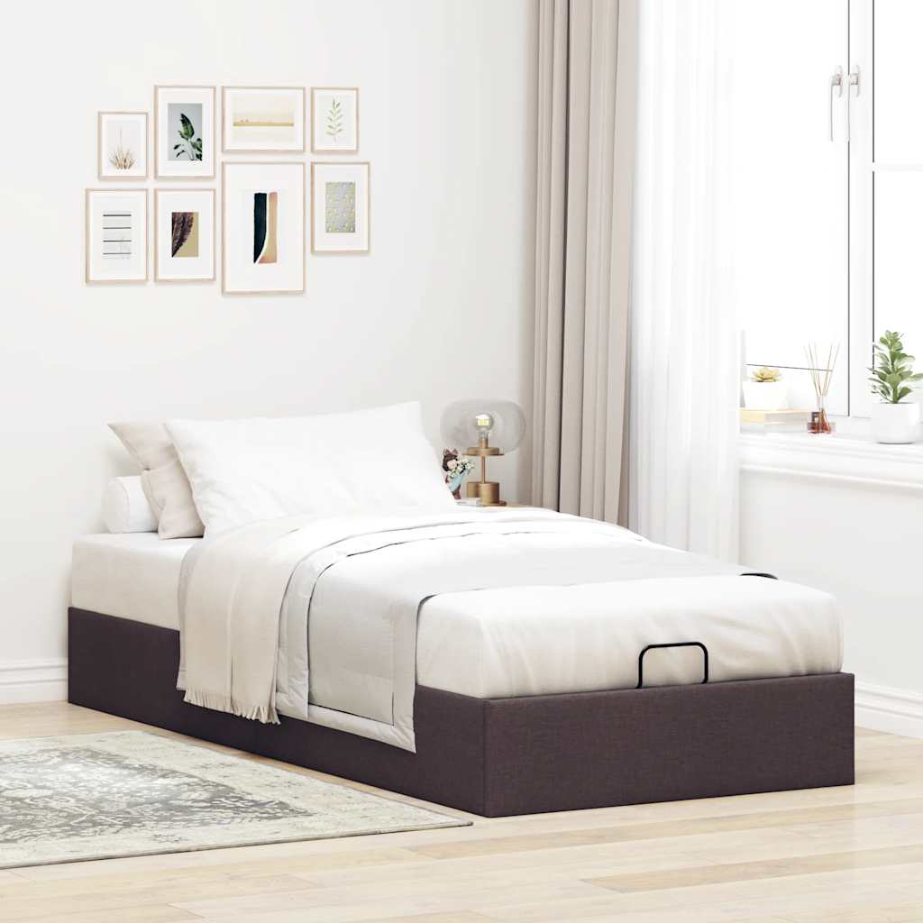 Struttura Letto Pouf senza Materasso 90x190 cm in Tessuto