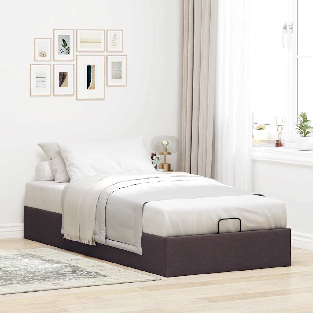 Struttura Letto Pouf senza Materasso 90x200 cm in Tessuto