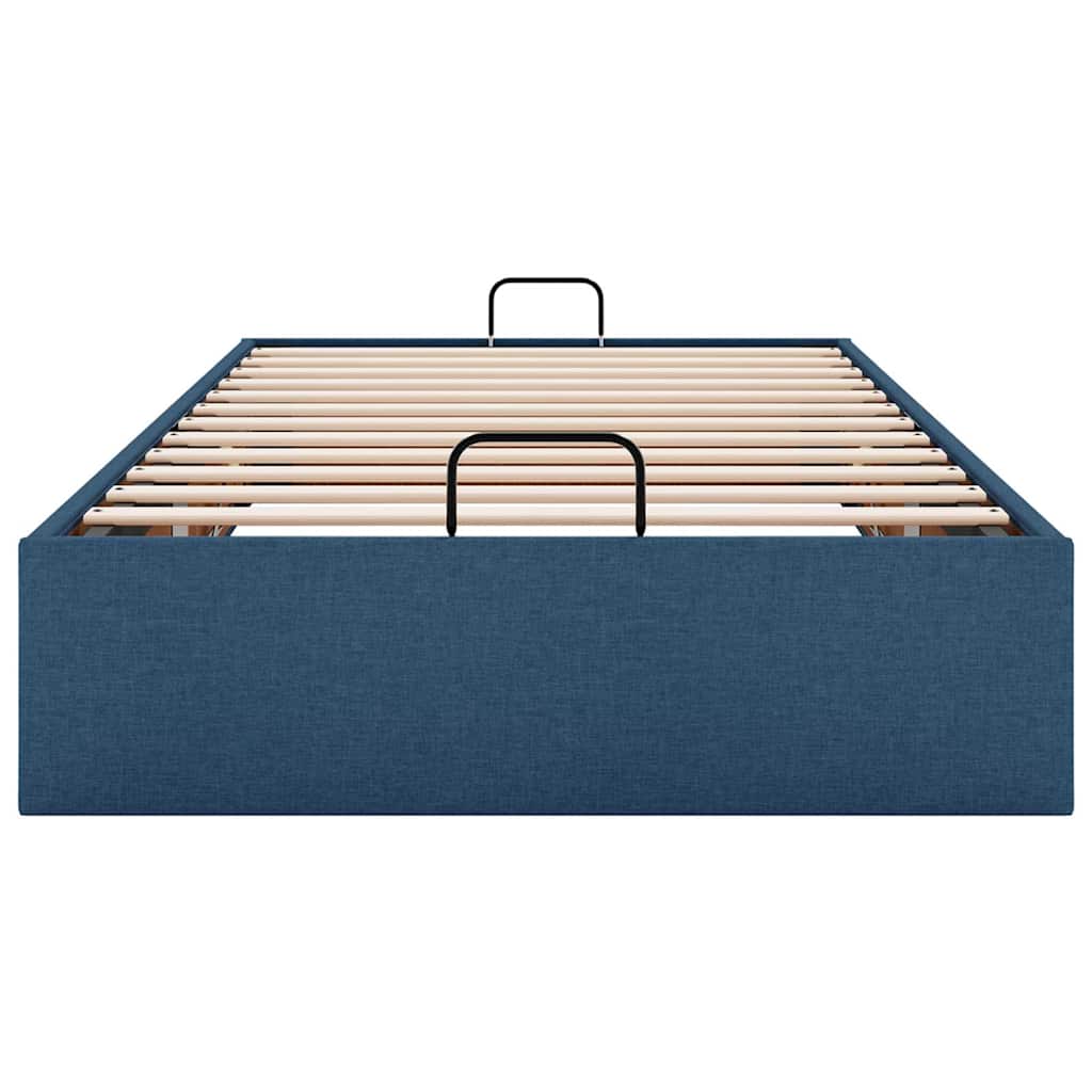 Struttura Letto Pouf senza Materasso Blu 90x200 cm in Tessuto | homemem39