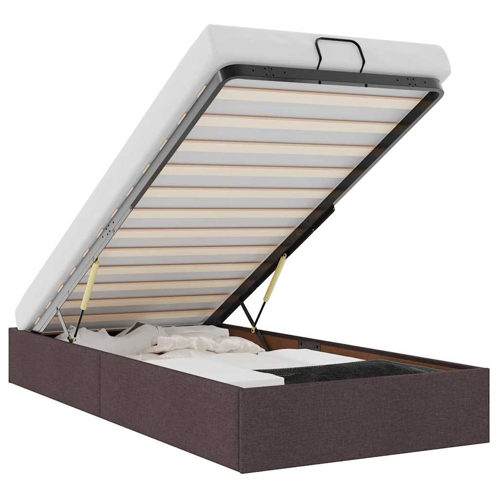 Struttura Letto Pouf senza Materasso 100x200 cm in Tessuto - homemem39