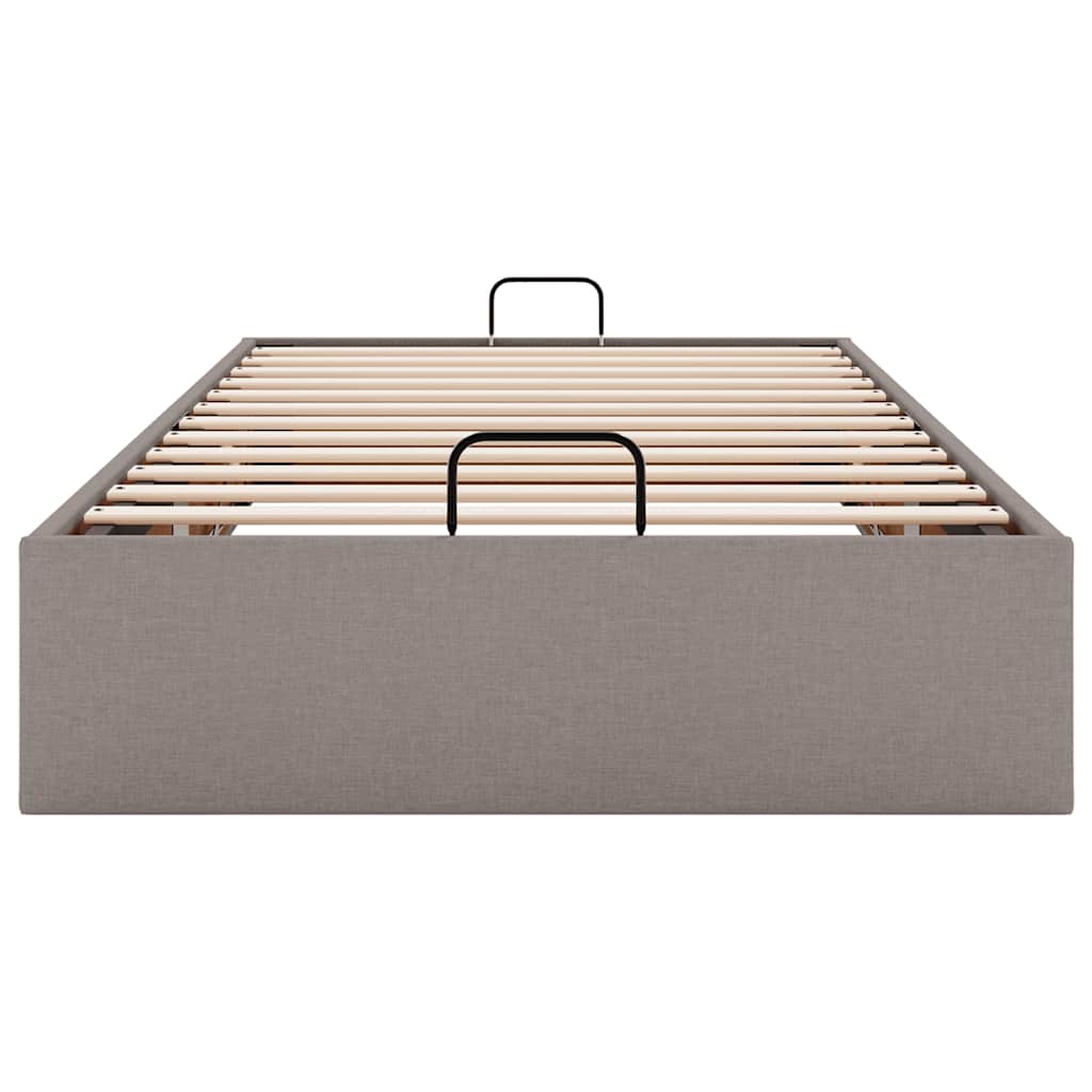 Struttura Letto Pouf senza Materasso Tortora 100x200cm Tessuto | homemem39