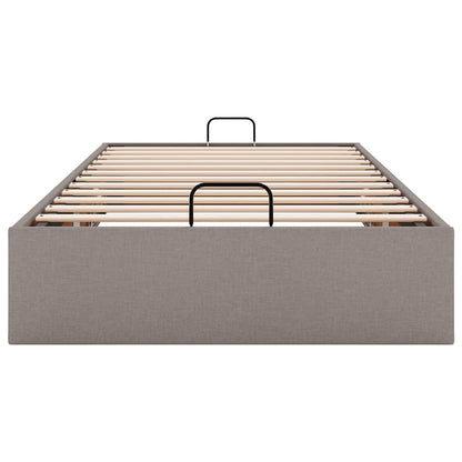 Struttura Letto Pouf senza Materasso Tortora 100x200cm Tessuto | homemem39