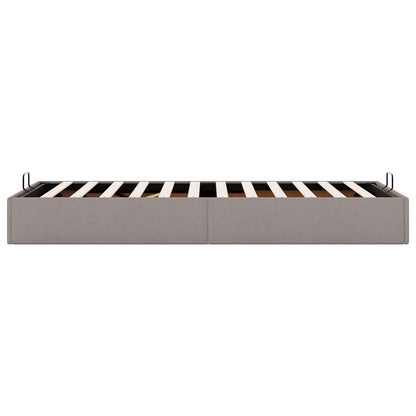 Struttura Letto Pouf senza Materasso Tortora 100x200cm Tessuto | homemem39