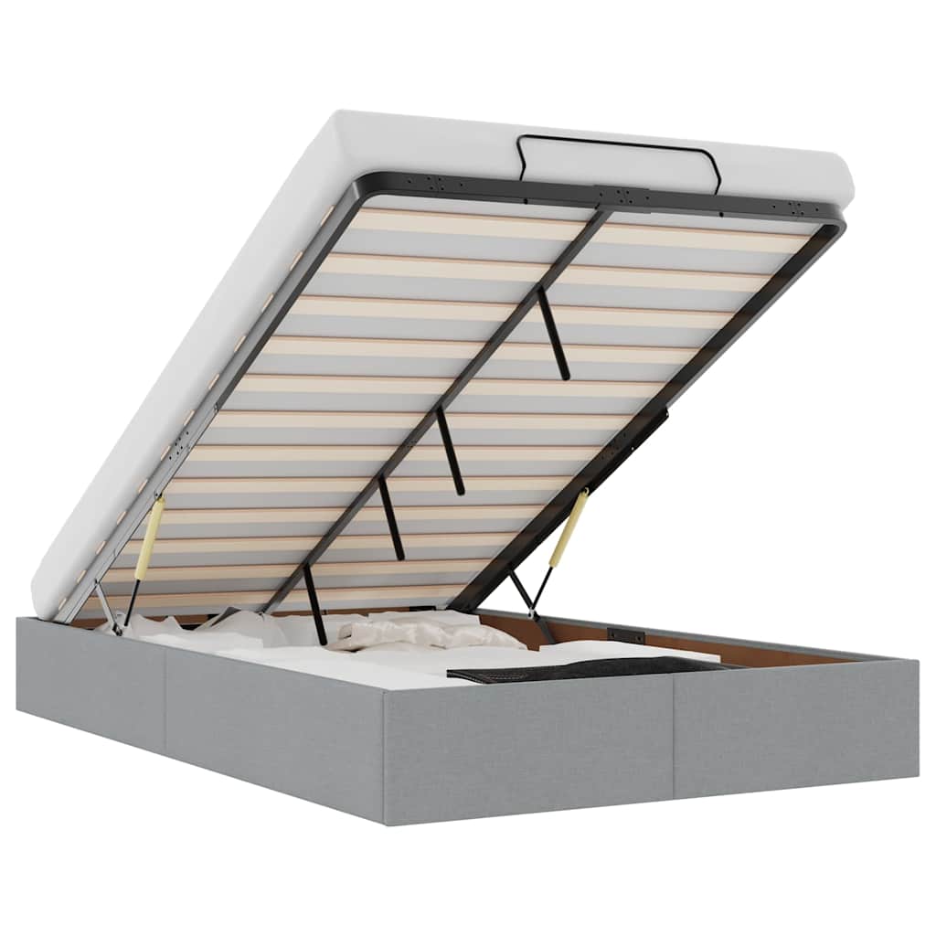 Struttura Letto Pouf senza Materasso 120x190 cm in Tessuto