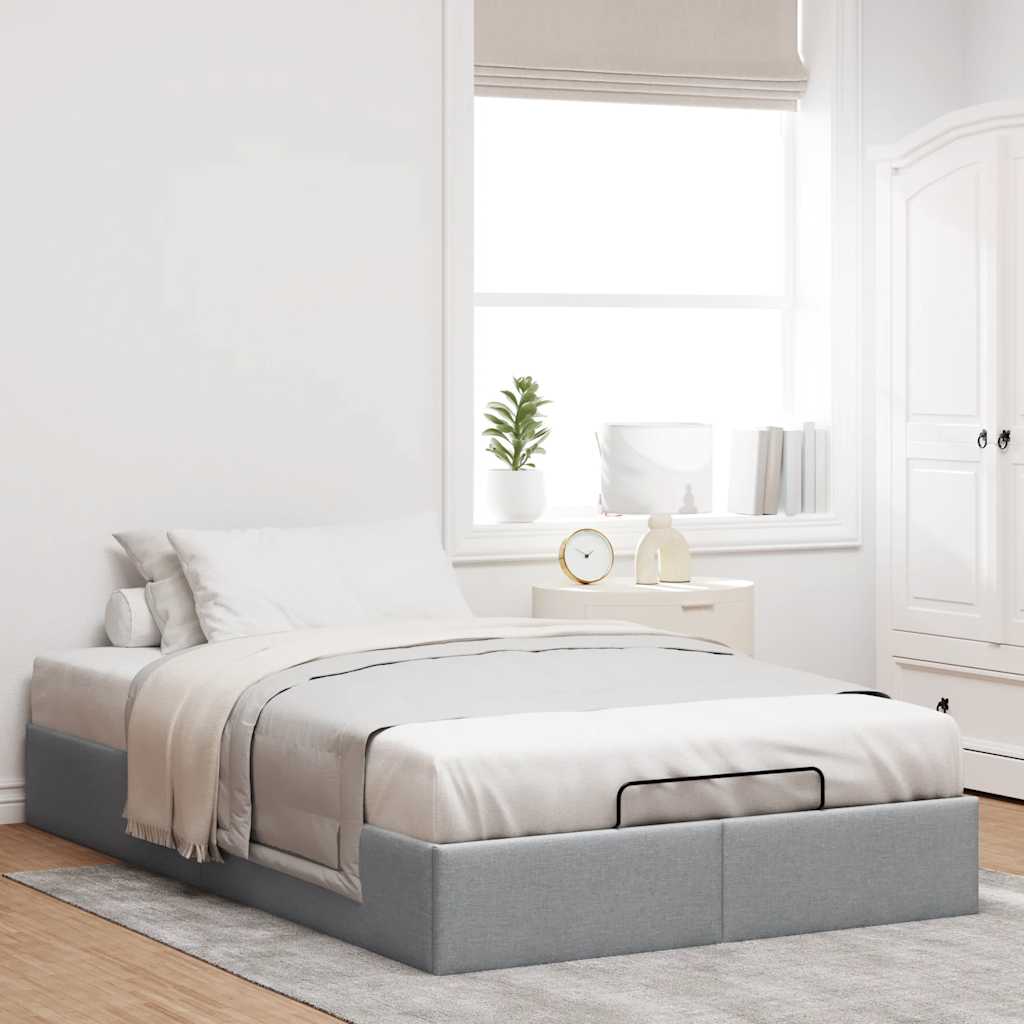 Struttura Letto Pouf senza Materasso 140x190 cm in Tessuto