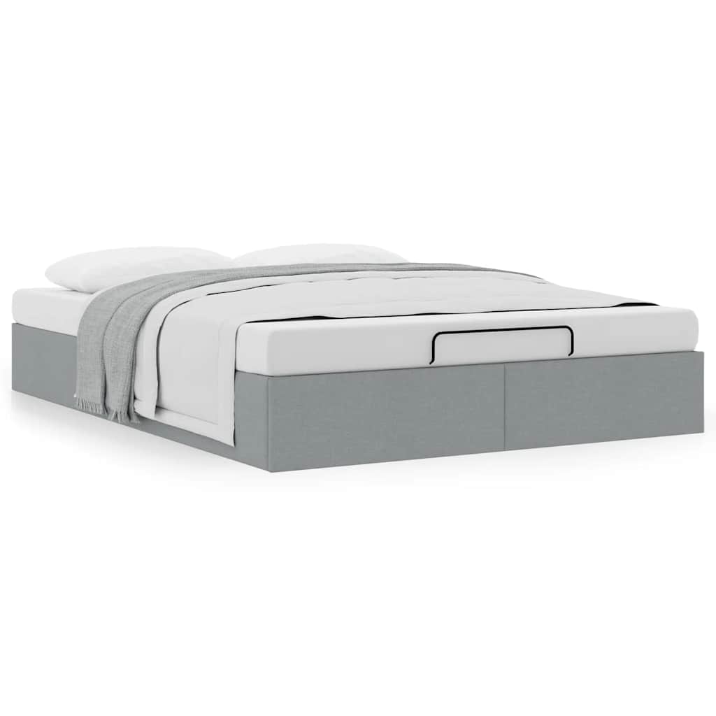 Struttura Letto Pouf senza Materasso 140x190 cm in Tessuto