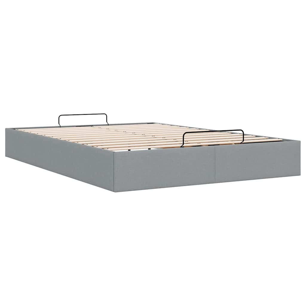 Struttura Letto Pouf senza Materasso 140x190 cm in Tessuto