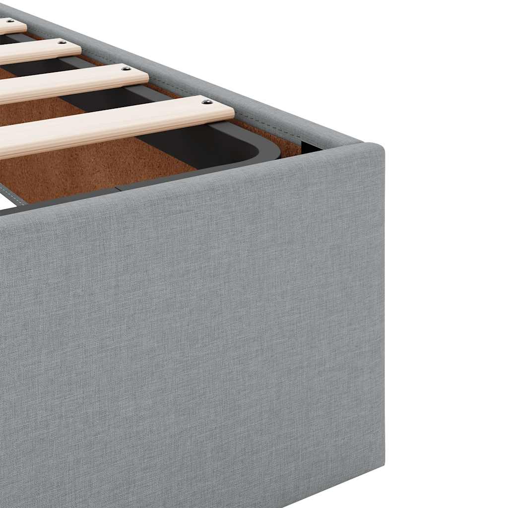 Struttura Letto Pouf senza Materasso 140x190 cm in Tessuto