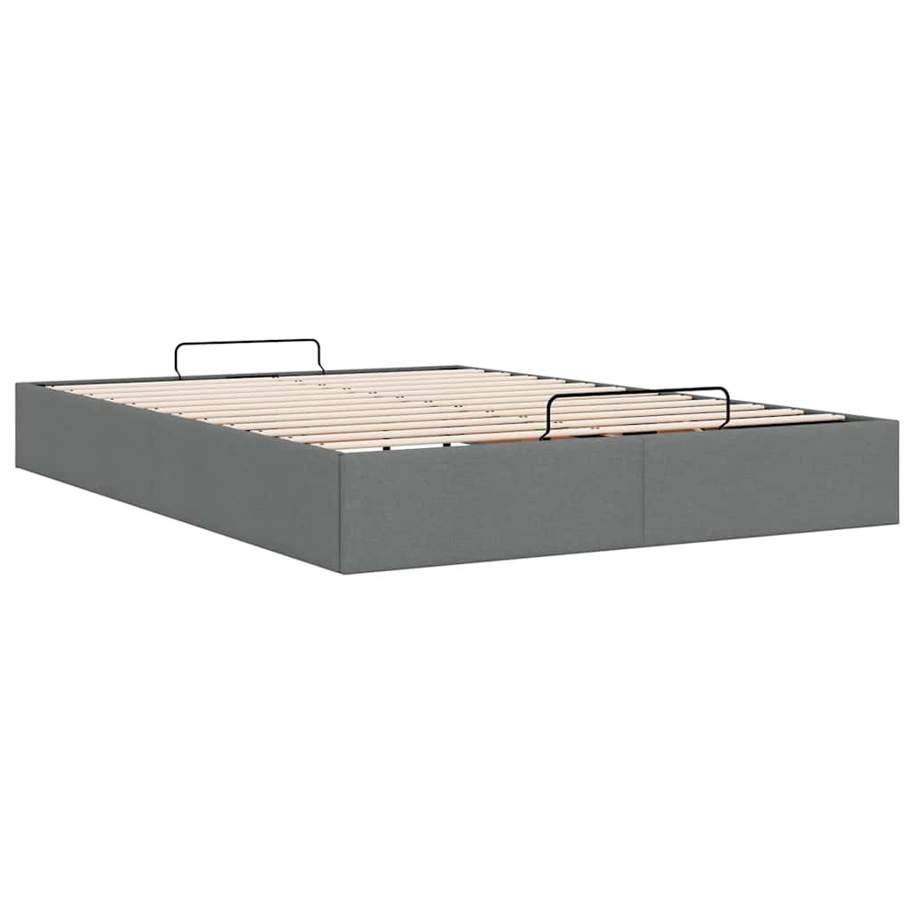 Struttura Letto Pouf senza Materasso 140x190 cm in Tessuto