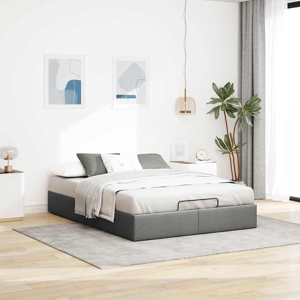 Struttura Letto Pouf senza Materasso 140x200 cm in Tessuto