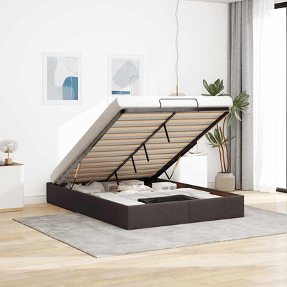 Struttura Letto Pouf senza Materasso 140x200 cm in Tessuto
