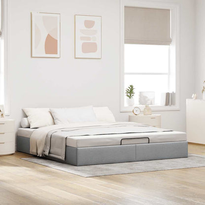 Struttura Letto Pouf senza Materasso 180x200 cm in Tessuto