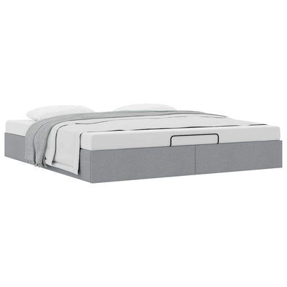 Struttura Letto Pouf senza Materasso 200x200 cm in Tessuto