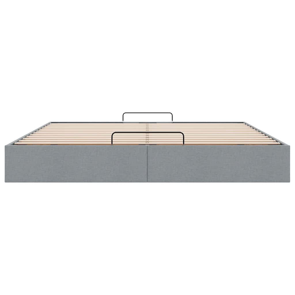 Struttura Letto Pouf senza Materasso 200x200 cm in Tessuto