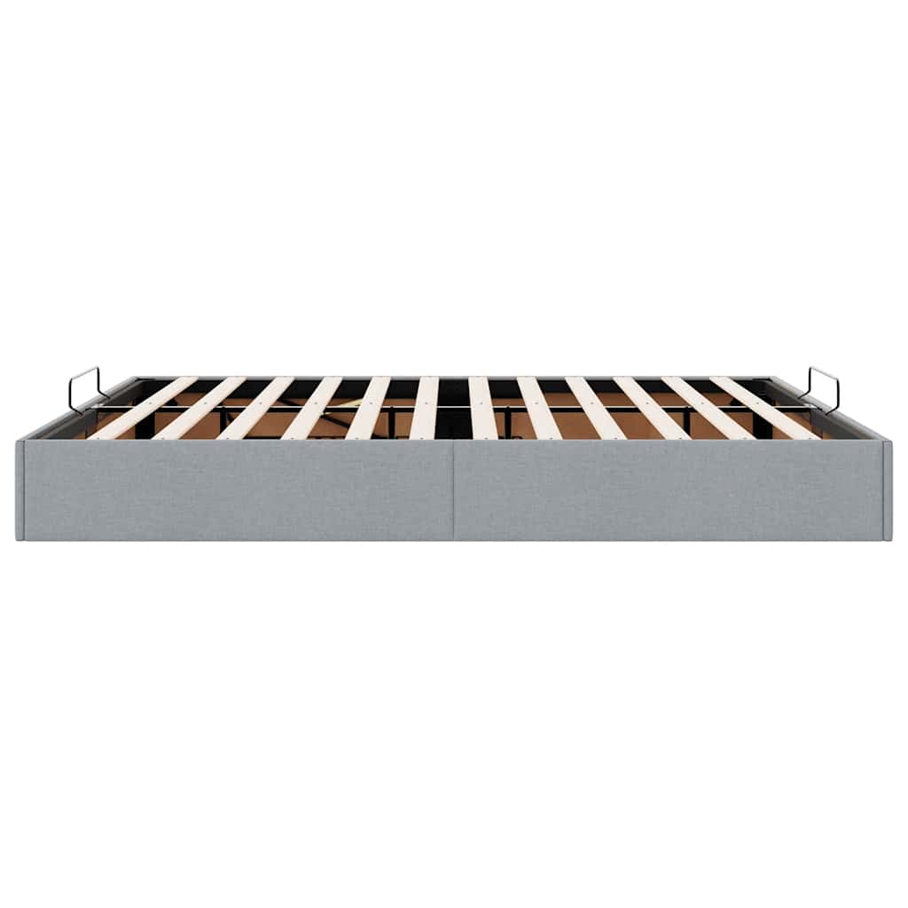 Struttura Letto Pouf senza Materasso 200x200 cm in Tessuto | homemem39