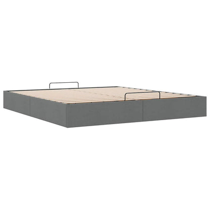 Struttura Letto Pouf senza Materasso 200x200 cm in Tessuto | homemem39