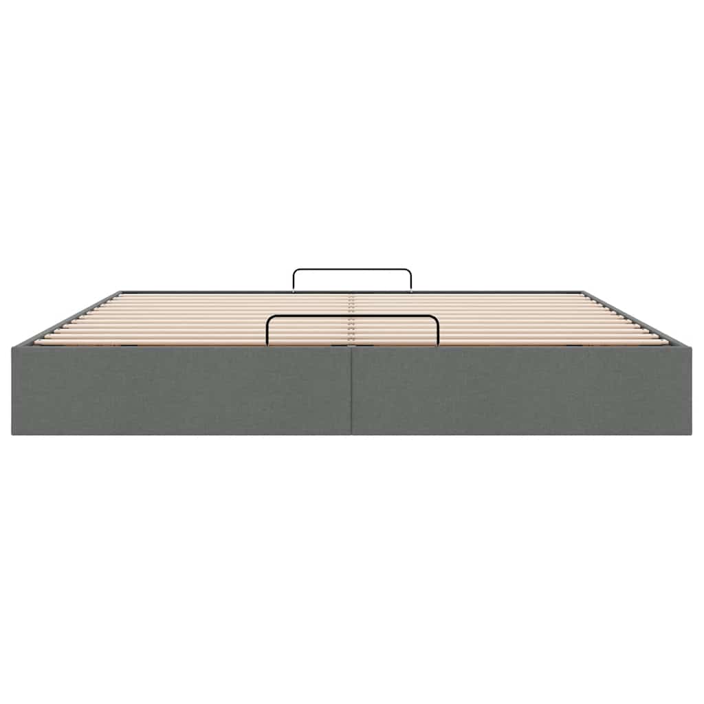 Struttura Letto Pouf senza Materasso 200x200 cm in Tessuto | homemem39